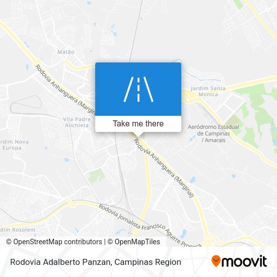 Rodovia Adalberto Panzan map