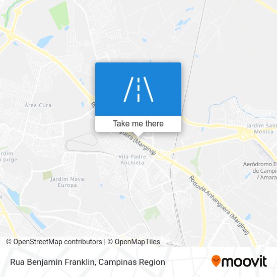 Rua Benjamin Franklin map