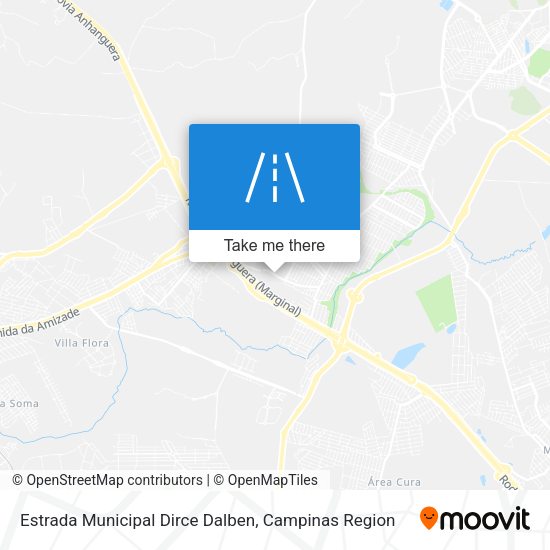 Estrada Municipal Dirce Dalben map