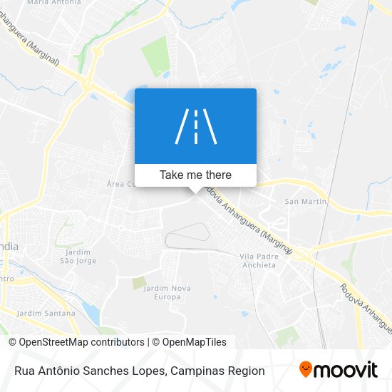 Rua Antônio Sanches Lopes map