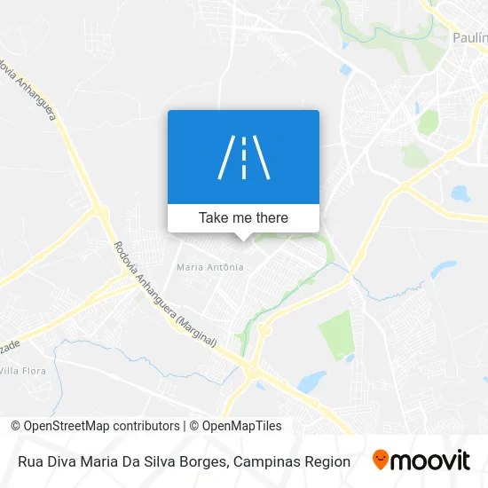 Rua Diva Maria Da Silva Borges map