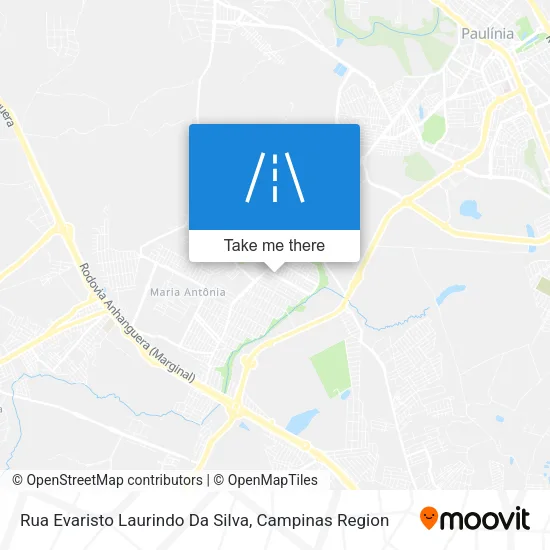 Rua Evaristo Laurindo Da Silva map