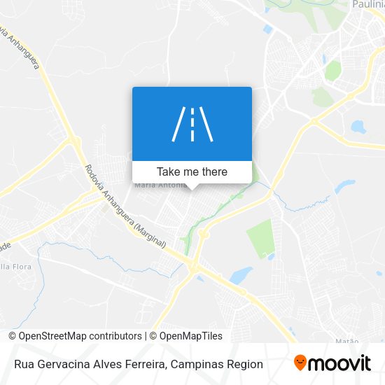 Rua Gervacina Alves Ferreira map