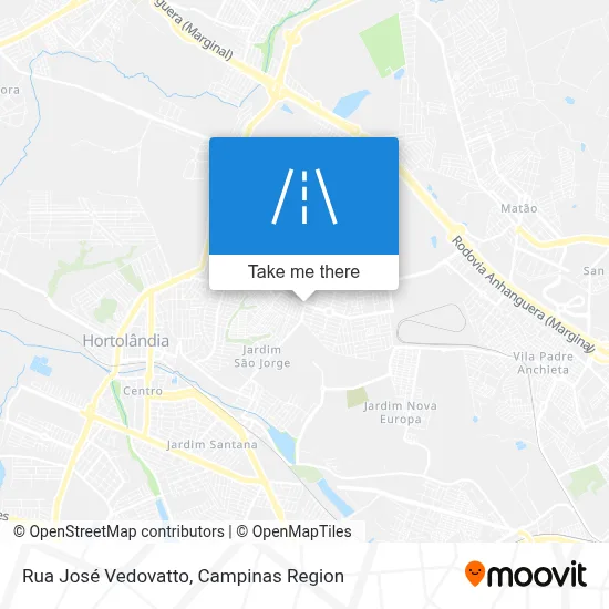 Rua José Vedovatto map