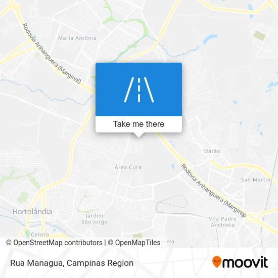 Rua Managua map