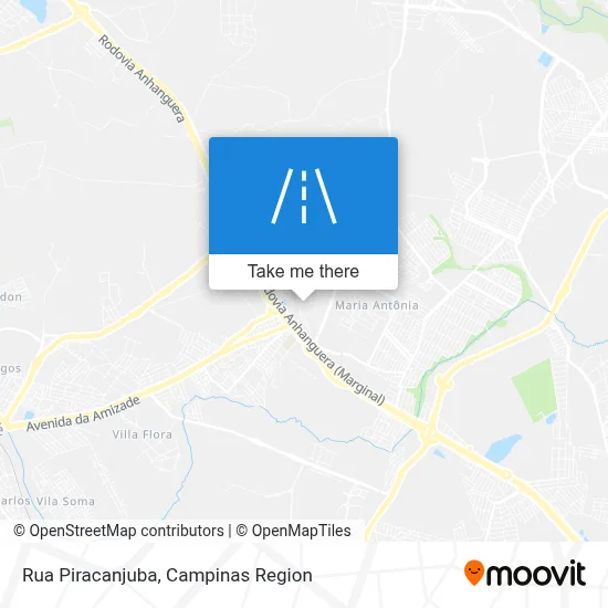 Rua Piracanjuba map
