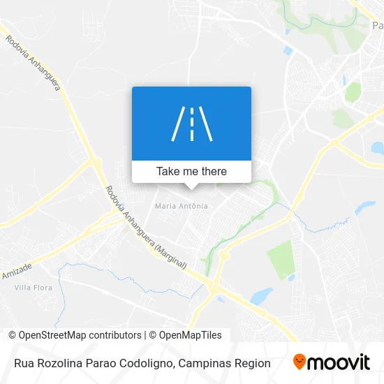 Rua Rozolina Parao Codoligno map