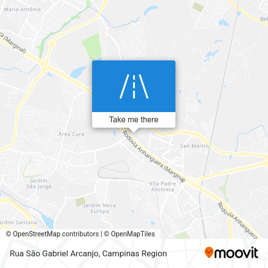 Rua São Gabriel Arcanjo map