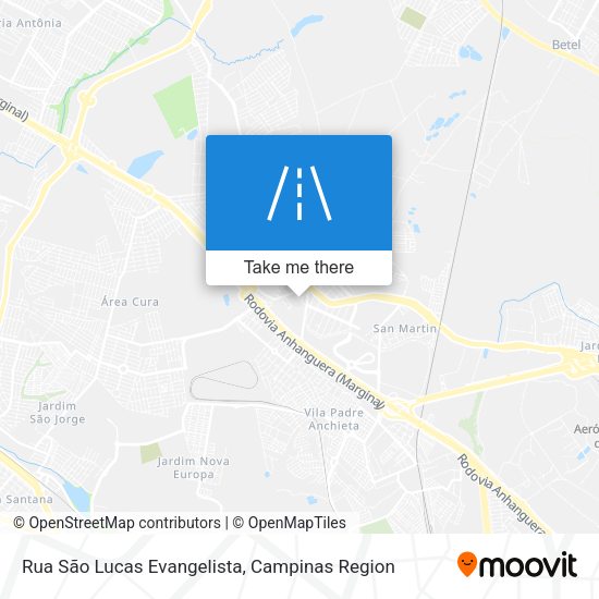 Rua São Lucas Evangelista map