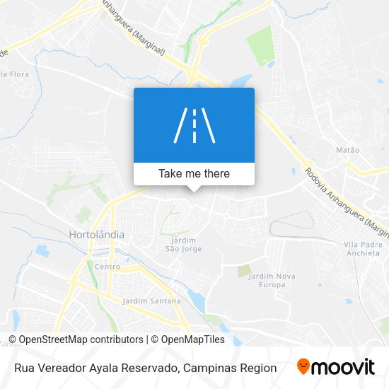 Rua Vereador Ayala Reservado map
