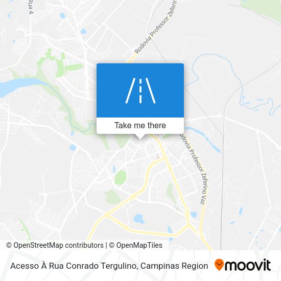 Acesso À Rua Conrado Tergulino map