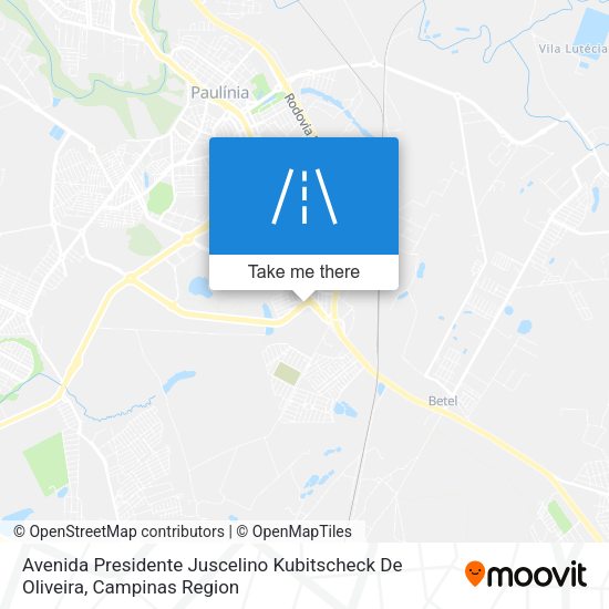 Avenida Presidente Juscelino Kubitscheck De Oliveira map