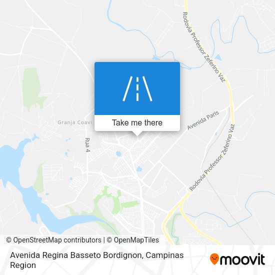 Avenida Regina Basseto Bordignon map