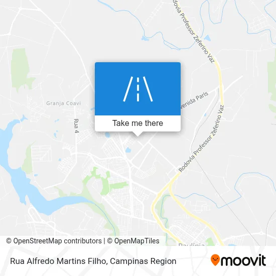 Rua Alfredo Martins Filho map