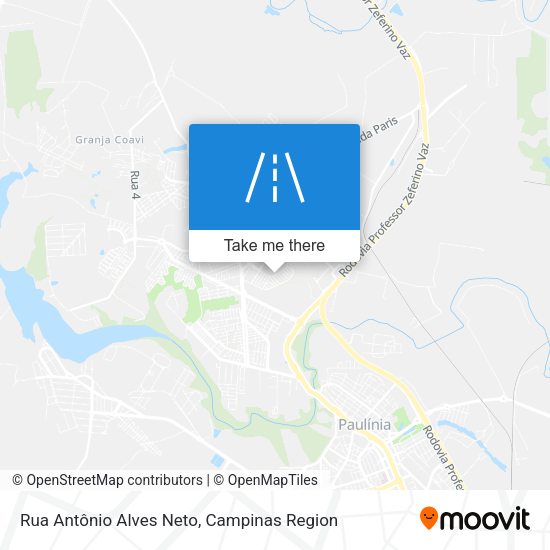 Rua Antônio Alves Neto map