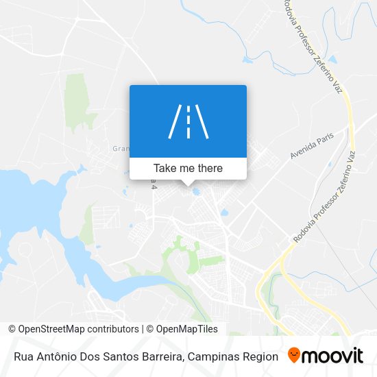 Rua Antônio Dos Santos Barreira map