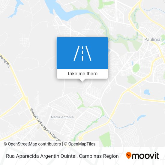 Rua Aparecida Argentin Quintal map