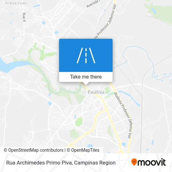 Rua Archimedes Primo Piva map