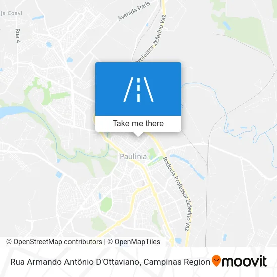Rua Armando Antônio D'Ottaviano map