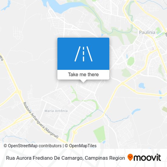 Rua Aurora Frediano De Camargo map