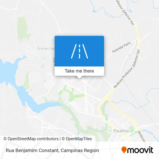 Rua Benjamim Constant map