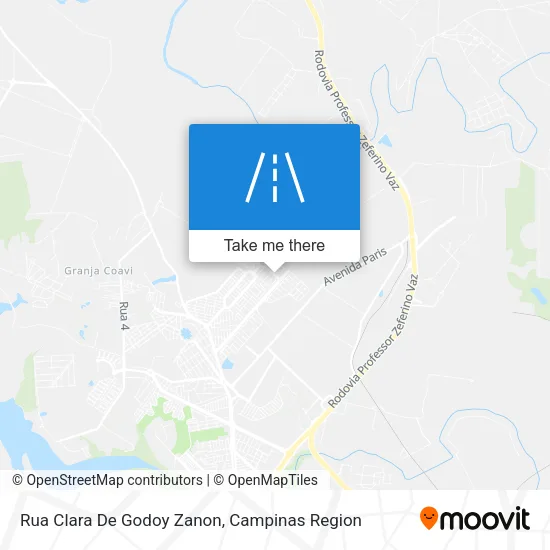 Rua Clara De Godoy Zanon map