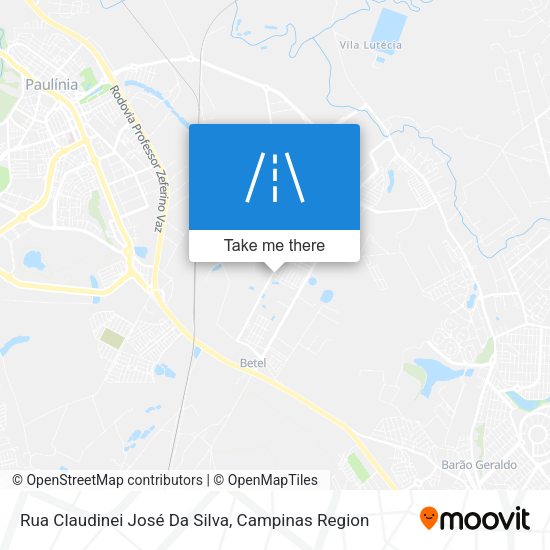 Rua Claudinei José Da Silva map