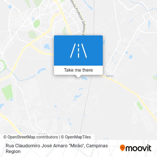 Rua Claudomiro José Amaro "Mirão" map