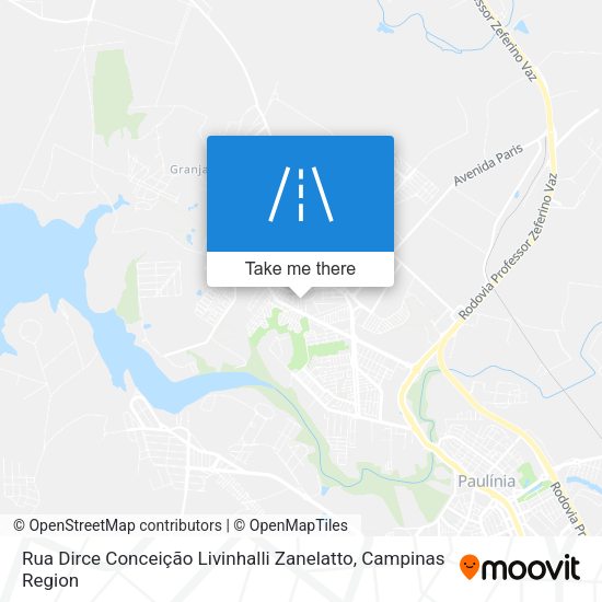Rua Dirce Conceição Livinhalli Zanelatto map