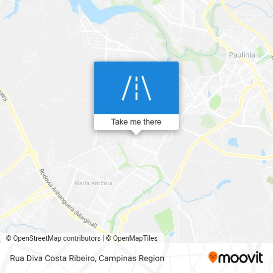 Rua Diva Costa Ribeiro map