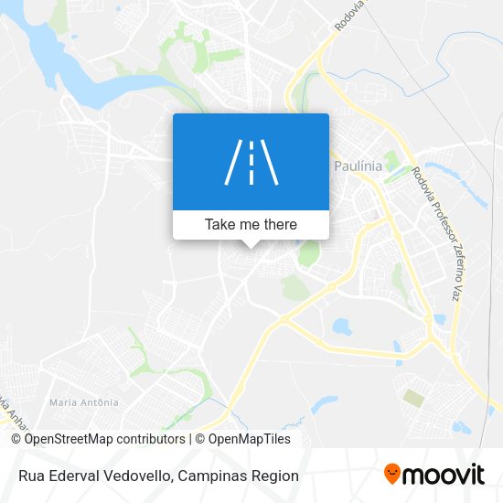 Rua Ederval Vedovello map