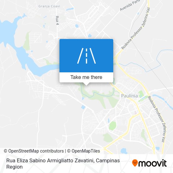 Rua Eliza Sabino Armigliatto Zavatini map