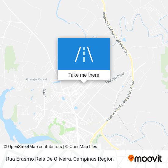 Rua Erasmo Reis De Oliveira map