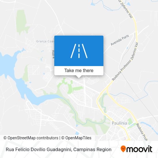 Rua Felício Dovílio Guadagnini map