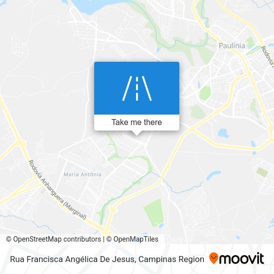 Rua Francisca Angélica De Jesus map