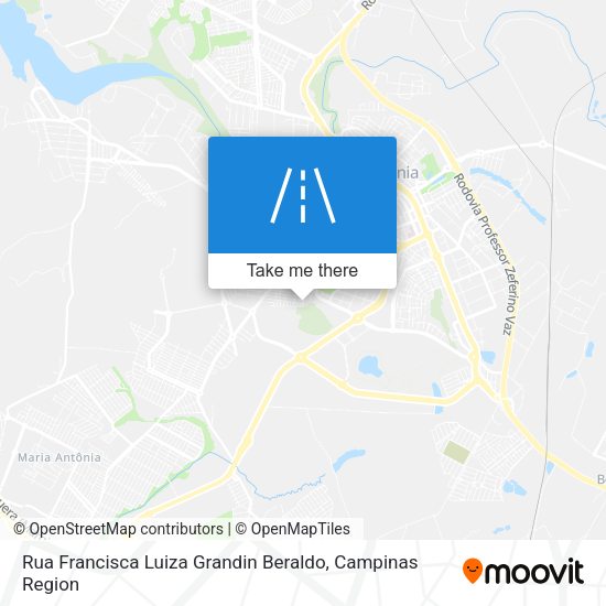 Rua Francisca Luiza Grandin Beraldo map