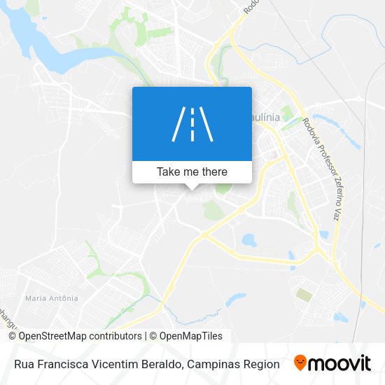 Rua Francisca Vicentim Beraldo map