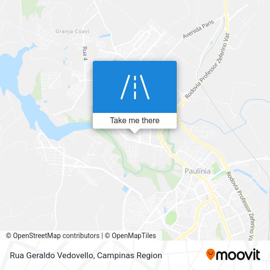 Rua Geraldo Vedovello map