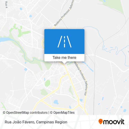 Rua João Fávero map