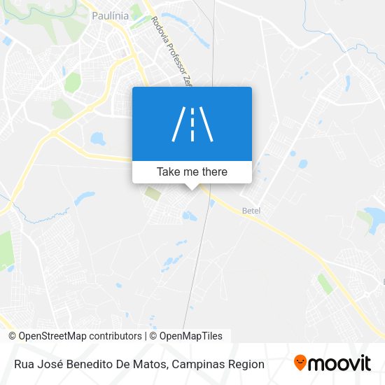 Rua José Benedito De Matos map