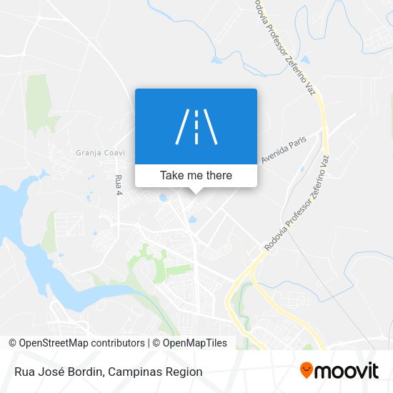 Rua José Bordin map
