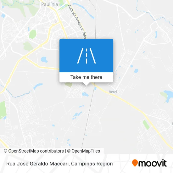 Rua José Geraldo Maccari map
