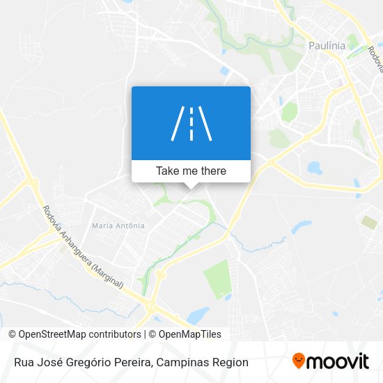 Rua José Gregório Pereira map