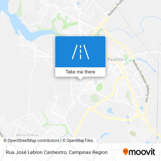 Rua José Leblon Canhestro map