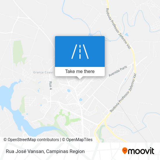 Rua José Vansan map