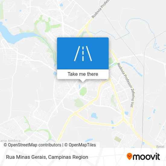 Rua Minas Gerais map