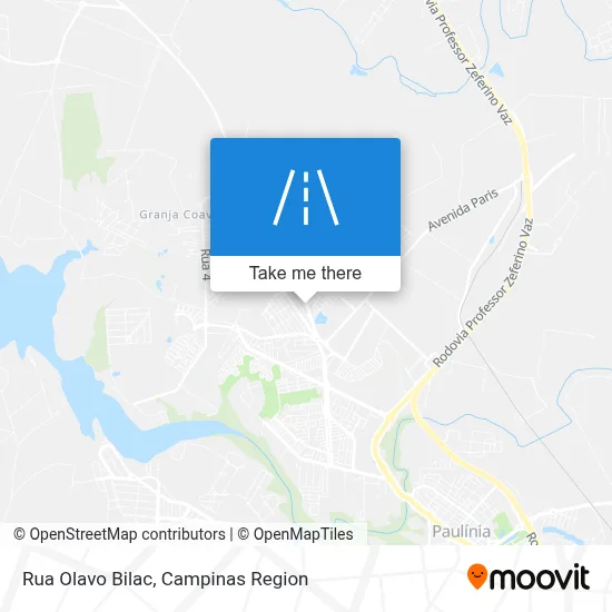 Rua Olavo Bilac map