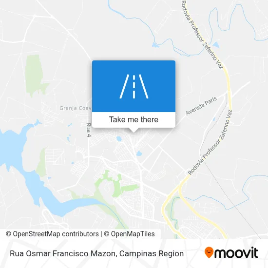 Rua Osmar Francisco Mazon map