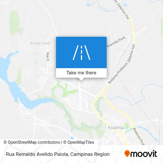 Rua Reinaldo Avelido Paiola map