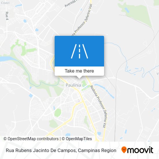 Rua Rubens Jacinto De Campos map